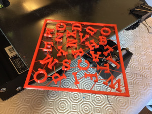 detachable 3d letters stl file Model Cetak 3D