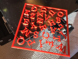 detachable 3d letters stl file Model Cetak 3D