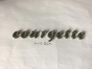 courgette uppercase and lowercase 3d letters stl file 3D Print Model