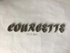 courgette uppercase and lowercase 3d letters stl file 3D Print Model