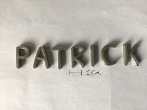 patrick uppercase and lowercase 3d letters stl file Modelo de impresión 3D