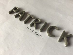 patrick uppercase and lowercase 3d letters stl file Modelo de impresión 3D