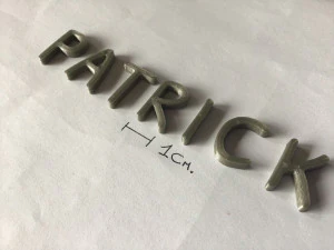 fichier stl de lettres 3d majuscules et minuscules de patrick Modèles 3D en vedette