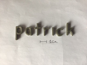 patrick uppercase and lowercase 3d letters stl file Modelo de impresión 3D