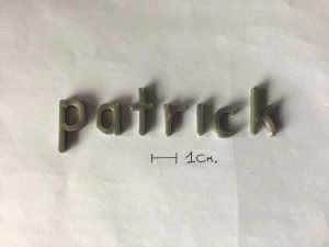 fichier stl de lettres 3d majuscules et minuscules de patrick Modèles 3D en vedette