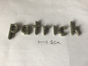 patrick uppercase and lowercase 3d letters stl file Modelo de impresión 3D