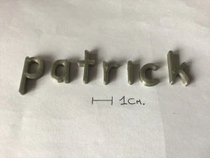 fichier stl de lettres 3d majuscules et minuscules de patrick Modèles 3D en vedette