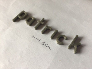 patrick uppercase and lowercase 3d letters stl file Modelo de impresión 3D