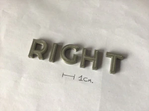 right uppercase and lowercase 3d letters stl file 3D Print Model