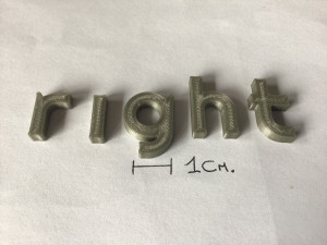 right uppercase and lowercase 3d letters stl file Model Cetak 3D