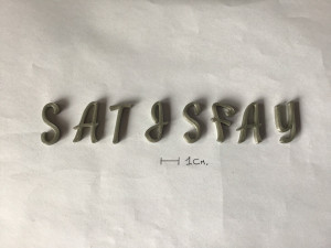 satisfy uppercase and lowercase 3d letters stl file 3D Принт Модель