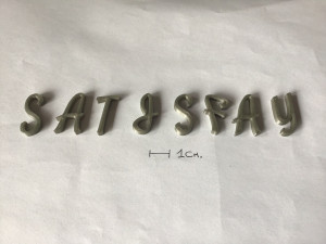 satisfy uppercase and lowercase 3d letters stl file 3D Принт Модель