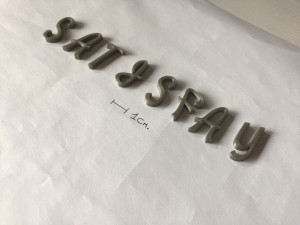 satisfy uppercase and lowercase 3d letters stl file 3D Принт Модель