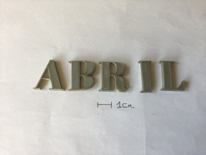 abril uppercase and lowercase 3d letters stl file Modèles 3D en vedette
