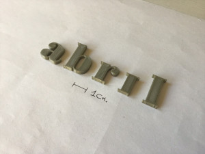 abril uppercase and lowercase 3d letters stl file Modèles 3D en vedette