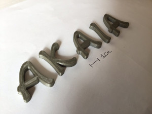 akaia uppercase and lowercase 3d letters stl file 3D Print Model