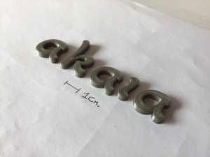 akaia uppercase and lowercase 3d letters stl file 3D Print Model