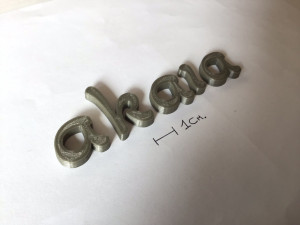 akaia uppercase and lowercase 3d letters stl file 3D Print Model