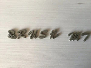 brush mt uppercase and lowercase 3d letters stl file 3D Print Model