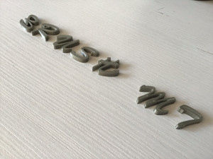 brush mt uppercase and lowercase 3d letters stl file 3D 打印模型