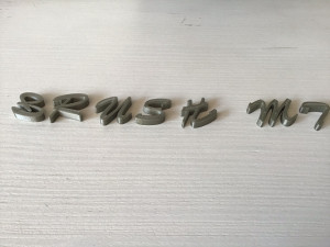 brush mt uppercase and lowercase 3d letters stl file 3D 打印模型