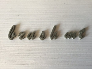 brush mt uppercase and lowercase 3d letters stl file 3D 打印模型