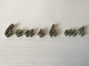 brush mt uppercase and lowercase 3d letters stl file 3D 打印模型