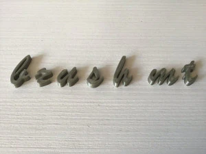 brush mt uppercase and lowercase 3d letters stl file 3D Print Model