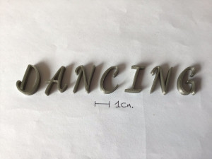 dancing uppercase and lowercase 3d letters stl file Modelo de Impressão 3D