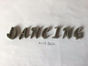 dancing uppercase and lowercase 3d letters stl file 3D Print Model