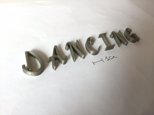dancing uppercase and lowercase 3d letters stl file Modelo de Impressão 3D