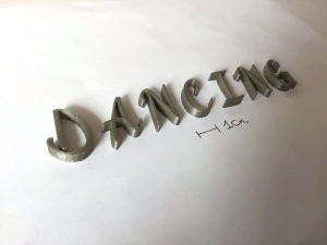 dancing uppercase and lowercase 3d letters stl file 3D Print Model
