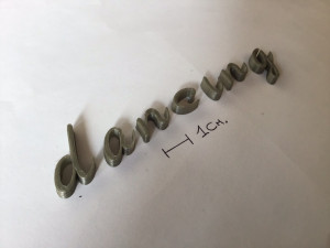 dancing uppercase and lowercase 3d letters stl file Modelo de Impressão 3D