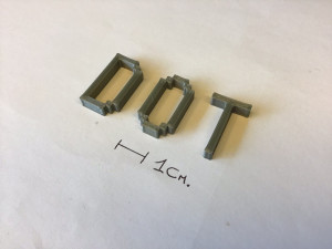 dot uppercase and lowercase 3d letters stl file Modelo de impresión 3D