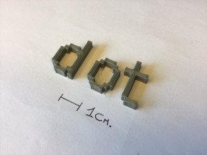 dot uppercase and lowercase 3d letters stl file Modelo de impresión 3D