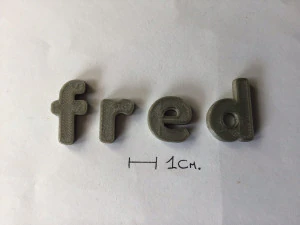 fred uppercase and lowercase 3d letters stl file 3D Print Model