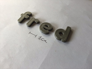 fred uppercase and lowercase 3d letters stl file Modèles 3D en vedette