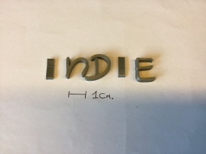 indie uppercase and lowercase 3d letters stl file Modèles 3D en vedette