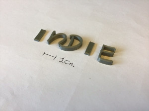 indie uppercase and lowercase 3d letters stl file Modèles 3D en vedette