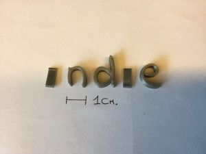 indie uppercase and lowercase 3d letters stl file Modèles 3D en vedette