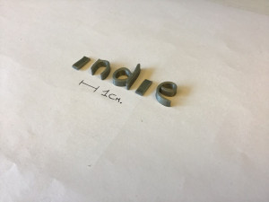 indie uppercase and lowercase 3d letters stl file Modèles 3D en vedette