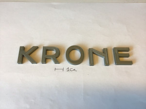 krone uppercase and lowercase 3d letters stl file 3D 打印模型