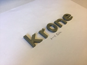 krone uppercase and lowercase 3d letters stl file 3D 打印模型