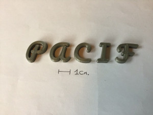 pacifico uppercase and lowercase 3d letters stl file 3Dプリントモデル
