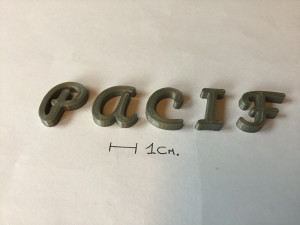 pacifico uppercase and lowercase 3d letters stl file 3Dプリントモデル