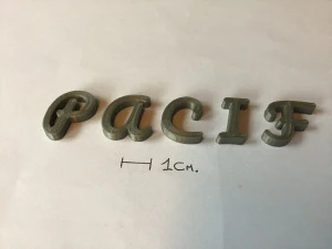 pacifico uppercase and lowercase 3d letters stl file 3D Print Model
