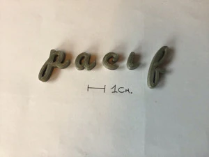 pacifico uppercase and lowercase 3d letters stl file 3D Print Model
