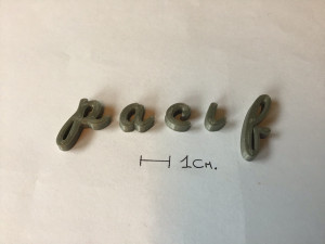 pacifico uppercase and lowercase 3d letters stl file 3Dプリントモデル
