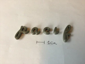 pacifico uppercase and lowercase 3d letters stl file 3D Print Model