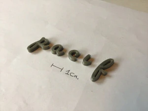 pacifico uppercase and lowercase 3d letters stl file 3D Print Model